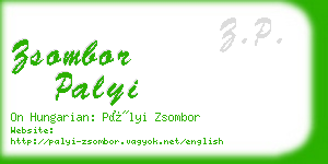 zsombor palyi business card